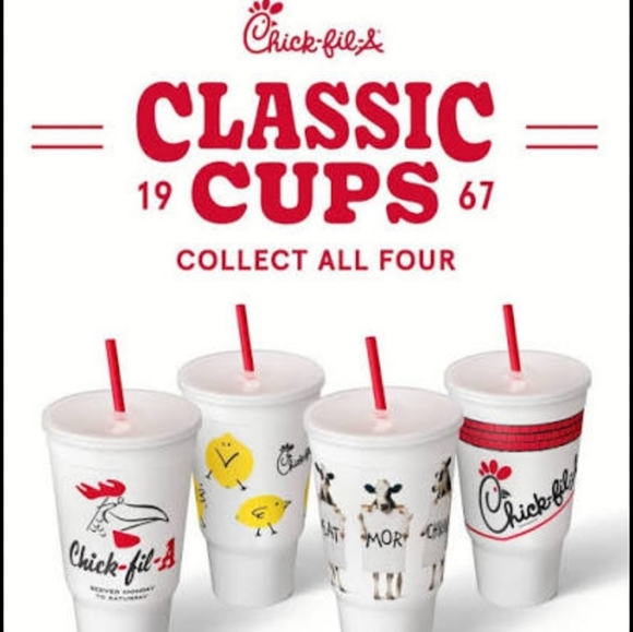 chik fil A Other - Giveaway Chick-fil-A Classic Cup 1967 Edition Reissue NWT NEW In Sealed BAG!